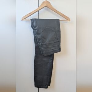 Banana Republic Waxed Dark Olive Jeans